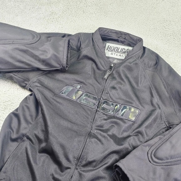 ICON Other - Icon Jacket Mens 3XL Black Hooligan 2 Stealth Motorcycle Textile Padded Armor